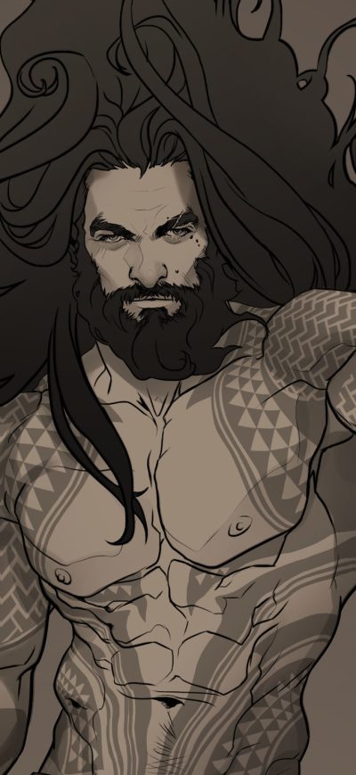 Fond d'écran Aquaman Fan Art sur iPhone