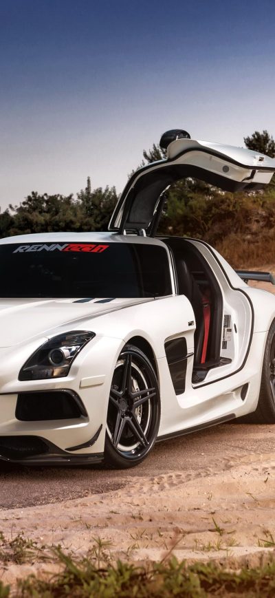 Fond d'écran iPhone Mercedes SLS AMG 4k