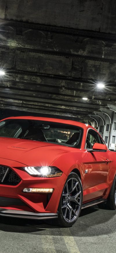 Fond d'écran Ford Mustang GT Performance Pack Level 2 2018 4k sur iPhone