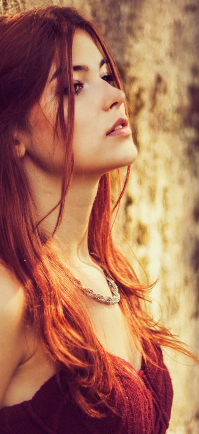 Fond d'écran iPhone Red Head Girl