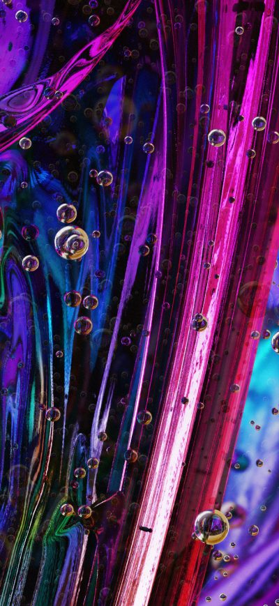 Fond d'écran iPhone Rainbow Bubbles