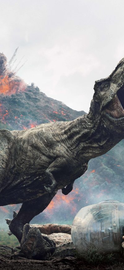 Fond d'écran iPhone Jurassic World Fallen Kingdom 12k International Poster