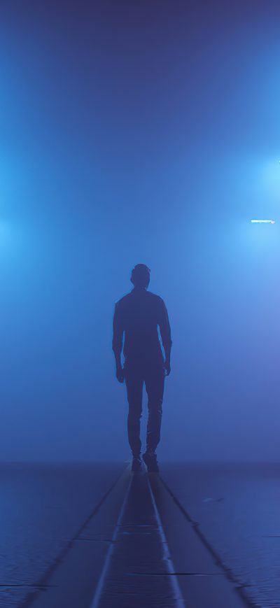 Fond d'écran iPhone Studio Lights Boy Alone 4k
