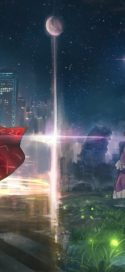 Fond d'écran iPhone Maribel Hearn Renko Usami Sumireko Usami 4k