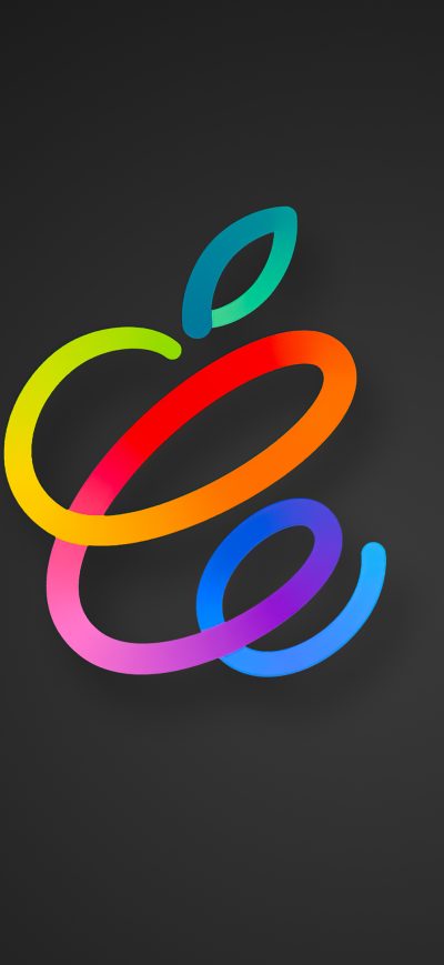 Fond d'écran iPhone Apple Event Spring Loaded Dark Logo 4k