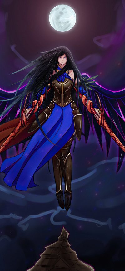 Fond d'écran iPhone Castlevania Shanoa Moon Night Orderofecclesia 4k