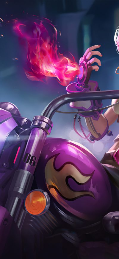 Fond d'écran Harley Girl 4k sur iPhone