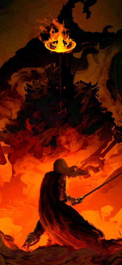 Fond d'écran Eowyn Vs The Witch King sur iPhone