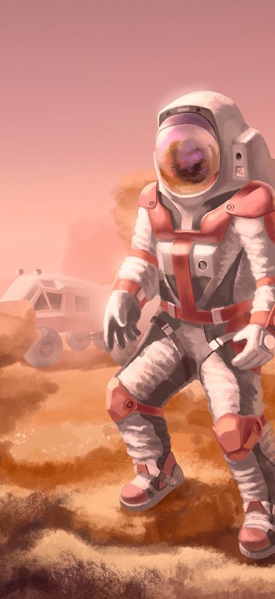 Fond d'écran iPhone Astronaut In Mars