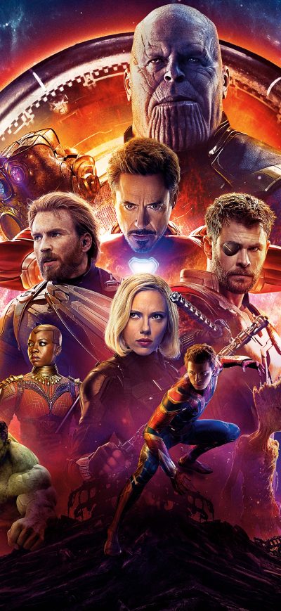 Fond d'écran iPhone Avengers Infinity War 2018 10k Poster