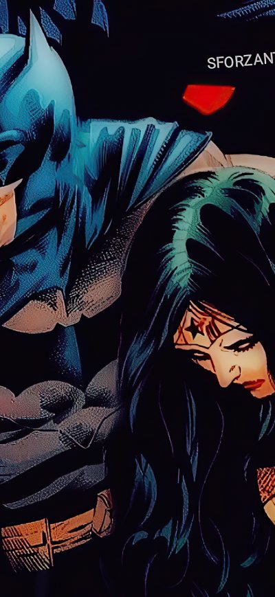 Fond d'écran iPhone Batman Protecting Wonder Woman 4k