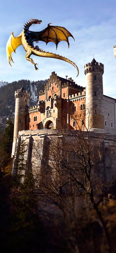 Fond d'écran iPhone Dragon Castle