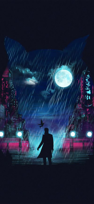 Fond d'écran iPhone Blade Runner Digital Art 4k