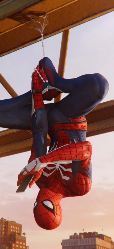 Fond d'écran iPhone Spiderman Hanging Out Ps4 4k