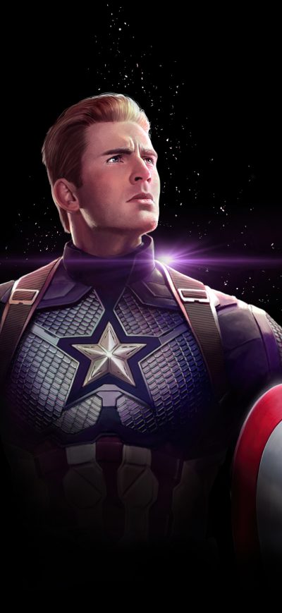 Fond d'écran iPhone Captain America Dark 4k