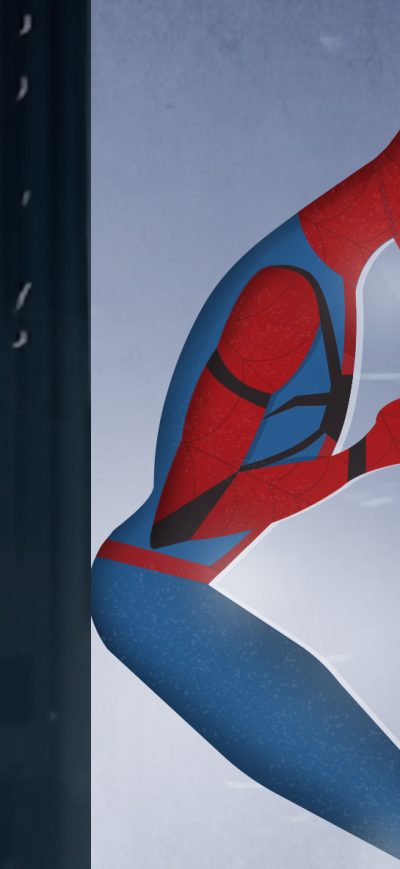 Fond d'écran iPhone Spiderman Using Phone