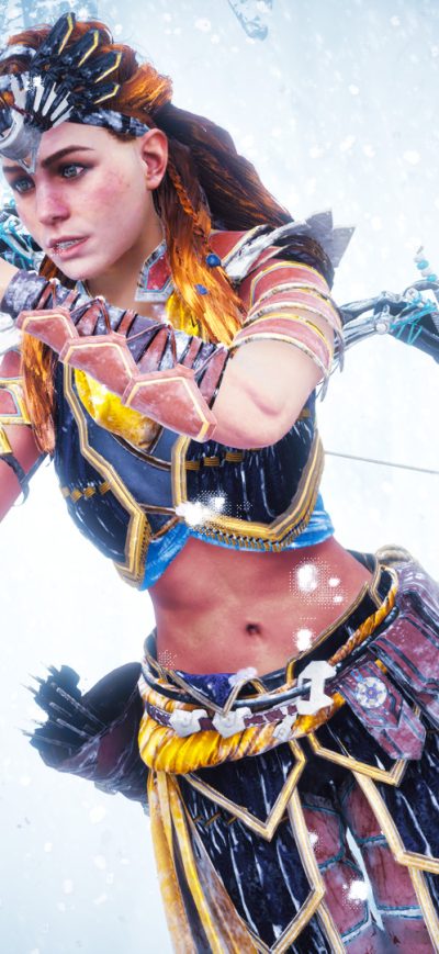 Fond d'écran iPhone Aloy Horizon Zero Dawn Artwork 2018