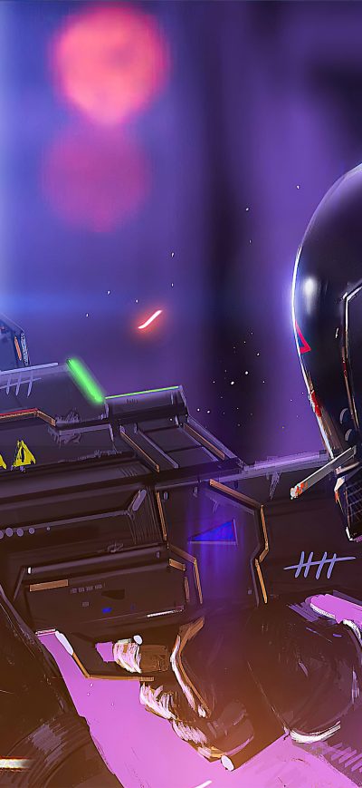 Fond d'écran iPhone Cyberpunk Spark Soldier 4k