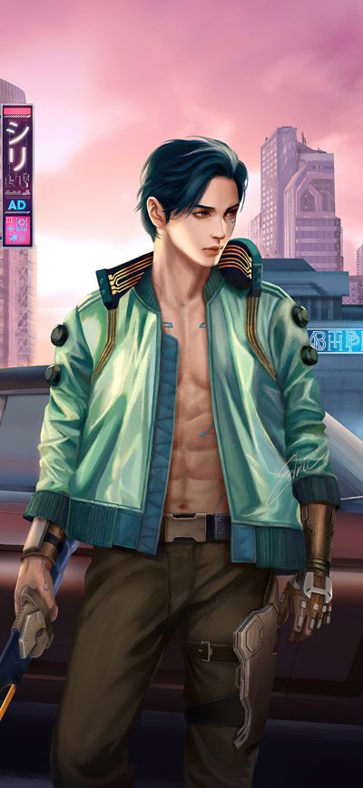 Fond d'écran iPhone Cyber Boy 4k