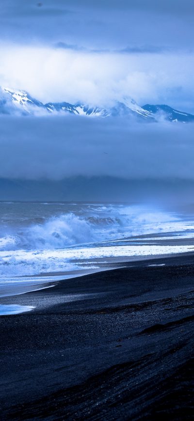 Fond d'écran iPhone Sea Ocean Waves Beach 4k