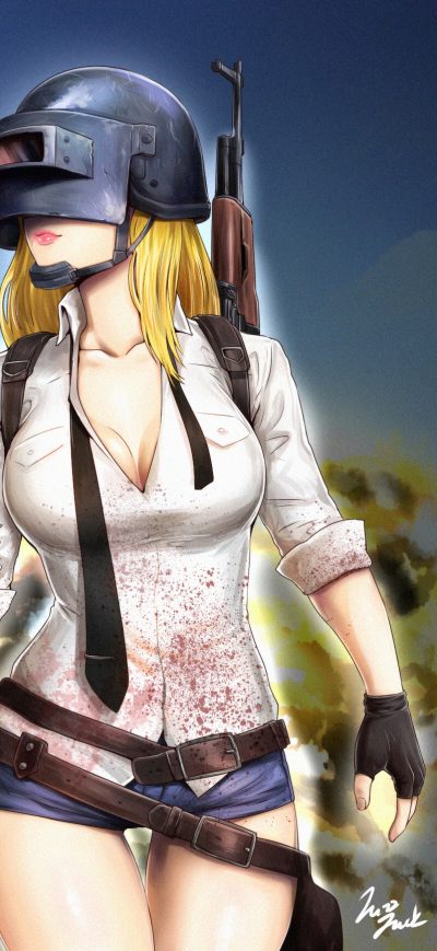 Fond d'écran iPhone Pubg Girl Fan Art