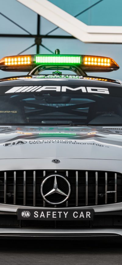 Fond d'écran iPhone Mercedes AMG GT R F1 Safety Car 2018 Front