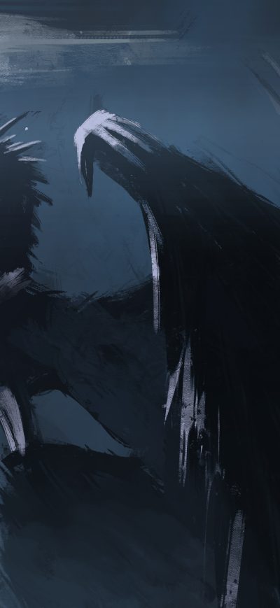 Fond d'écran iPhone Night Hunter Dragon 4k