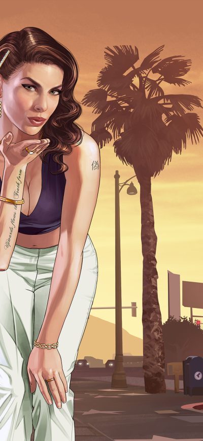 Fond d'écran iPhone Gta 5 Loading Girl