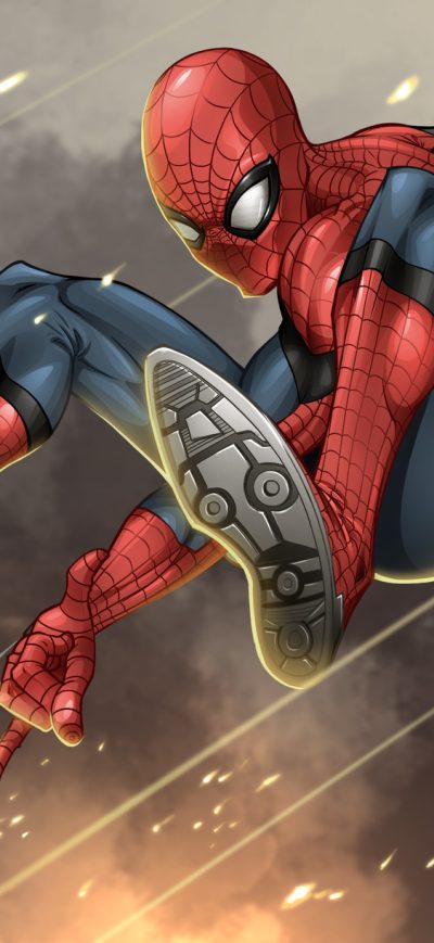 Fond d'écran iPhone Spidey Captain America Civil War