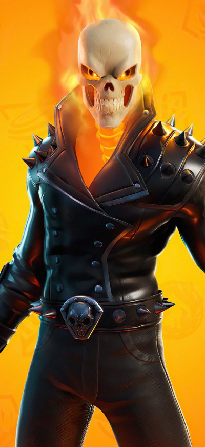 Fond d'écran iPhone Fortnite Marvel Ghost Rider 2021 4k