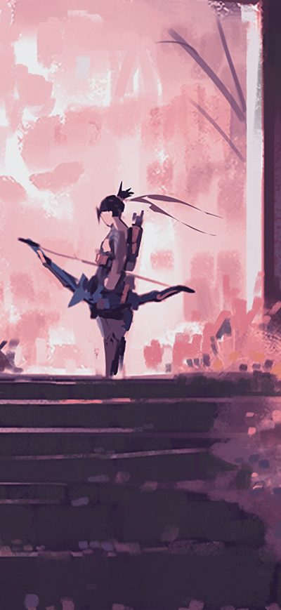 Fond d'écran iPhone Hanzo Overwatch Artistic Art