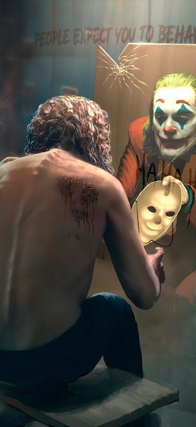 Fond d'écran Arthur Fleck Become Joker sur iPhone