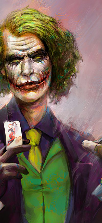 Fond d'écran Joker Bat Puppet sur iPhone