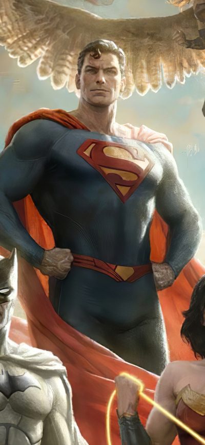 Fond d'écran iPhone Justice League Team Artwork