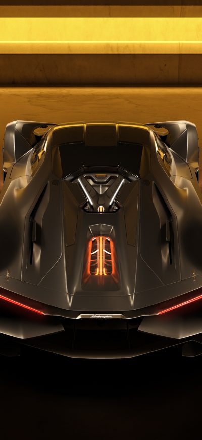 Fond d'écran iPhone Lamborghini Terzo Millennio Rear 2020