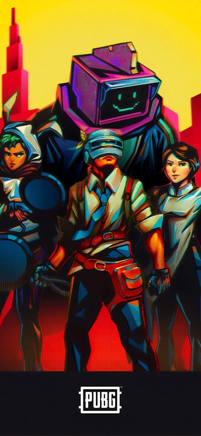 Fond d'écran iPhone Pubg Retro Art 4k