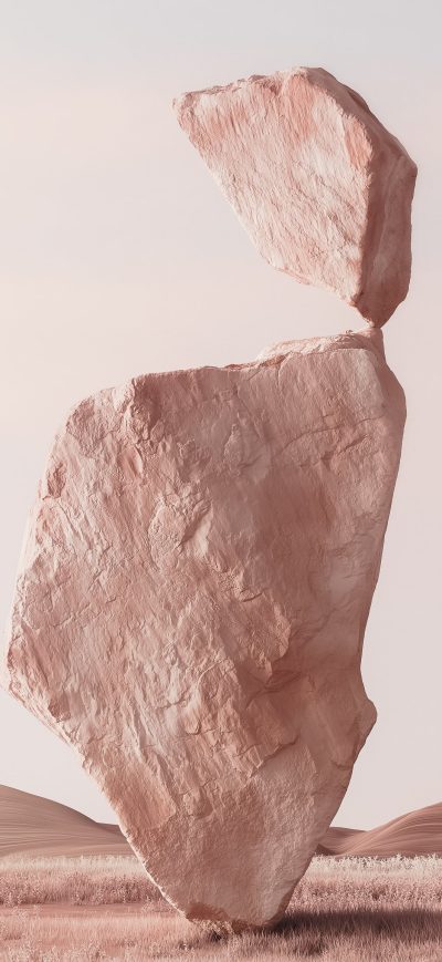 Fond d'écran iPhone Rock Balance 4k