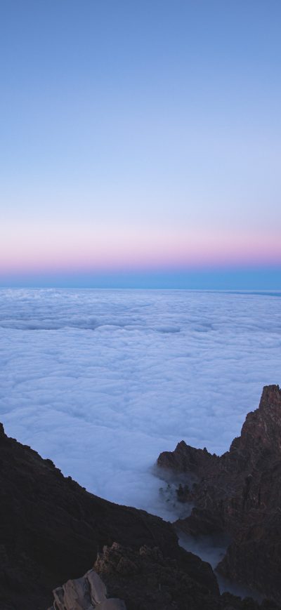 Fond d'écran iPhone Sea Of Clouds Top View 5k