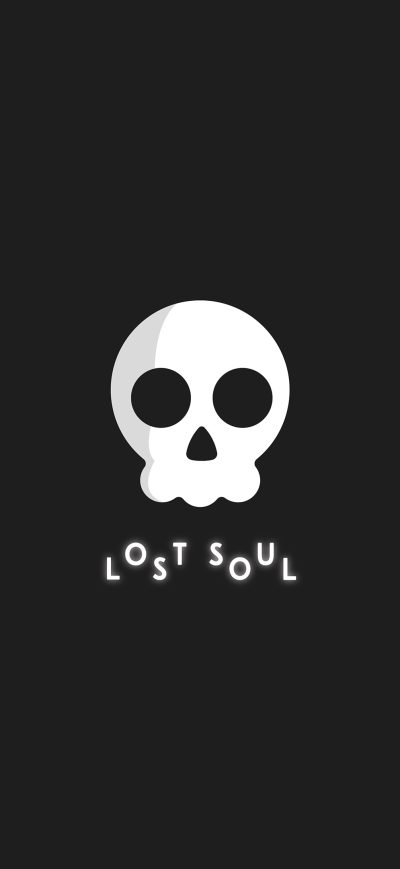 Fond d'écran iPhone Lost Soul Dark Background Minimal 4k