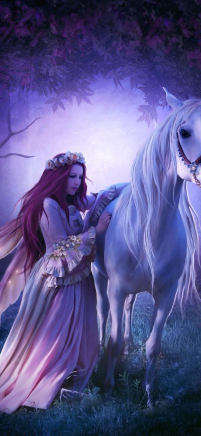 Fond d'écran iPhone Unicorn Princess