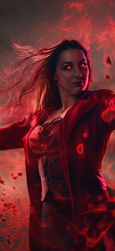 Fond d'écran iPhone Scarletwitch 8k