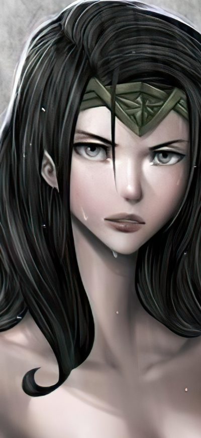 Fond d'écran iPhone Wonderwoman Superman Batman Trinity Justice League 4k