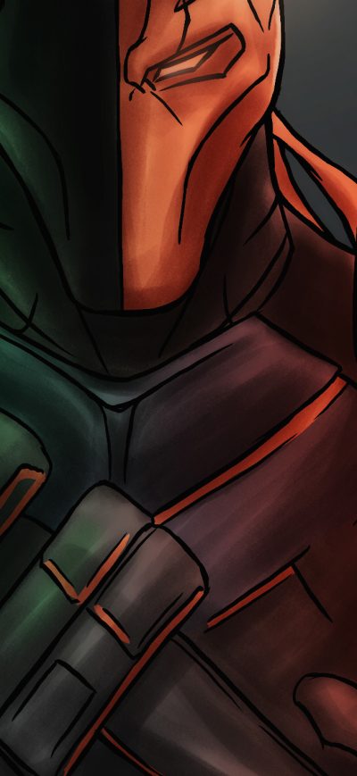 Fond d'écran iPhone Deathstroke Ultimatum Arrow Flash Artwork
