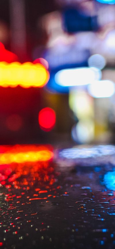 Fond d'écran iPhone Rainy Day Lights Water Drops 4k