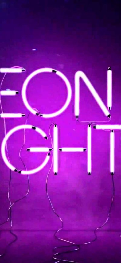 Fond d'écran Neon Lights sur iPhone