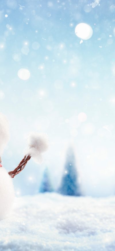 Fond d'écran iPhone Snowman 8k