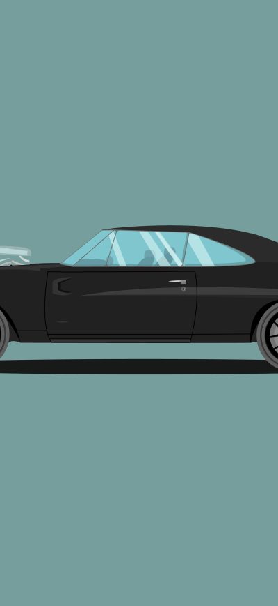 Fond d'écran iPhone 1970 Dodge Charger Fast And Furious Edition Illustration