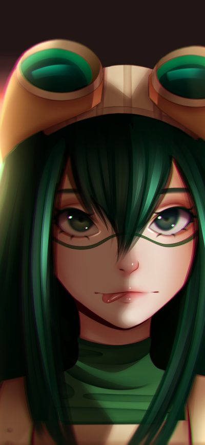 Fond d'écran iPhone My Hero Academia Tsuyu Asu 5k