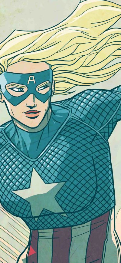 Fond d'écran iPhone Lady Captain America