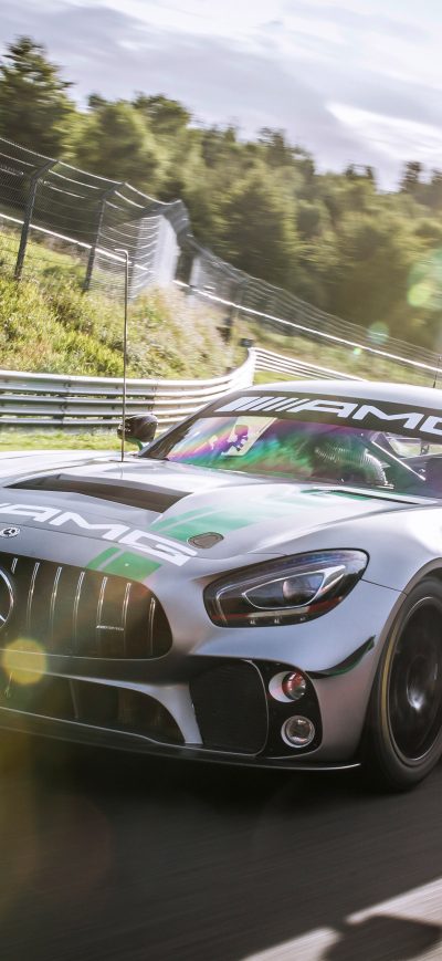 Fond d'écran iPhone 2017 Mercedes AMG GT4 C190 4k